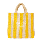 Bolsa de Playa de paja a rayas
