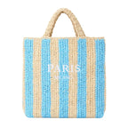 Bolsa de Playa de paja a rayas